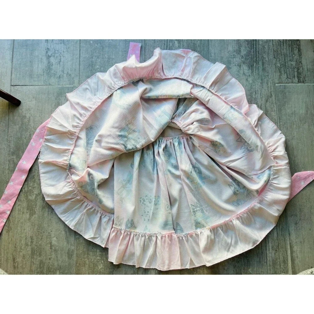 Los Angeles Boutique Girls Pink Bluey Bingo Twirl Swing Dress Princess Party 5-6